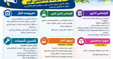 آگهی استخدام پاک سیمین کویر